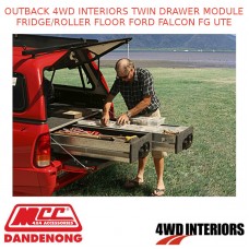 OUTBACK 4WD INTERIORS TWIN DRAWER MODULE FRIDGE/ROLLER FLOOR FORD FALCON FG UTE